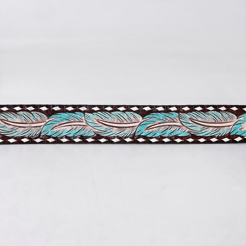 AMERICAN DARLING Beautifully Hand Tooled American Leather Unisex Belt