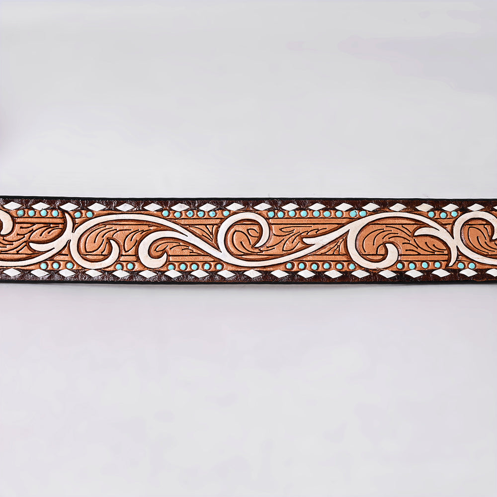 AMERICAN DARLING Beautifully Hand Tooled American Leather Unisex Belt