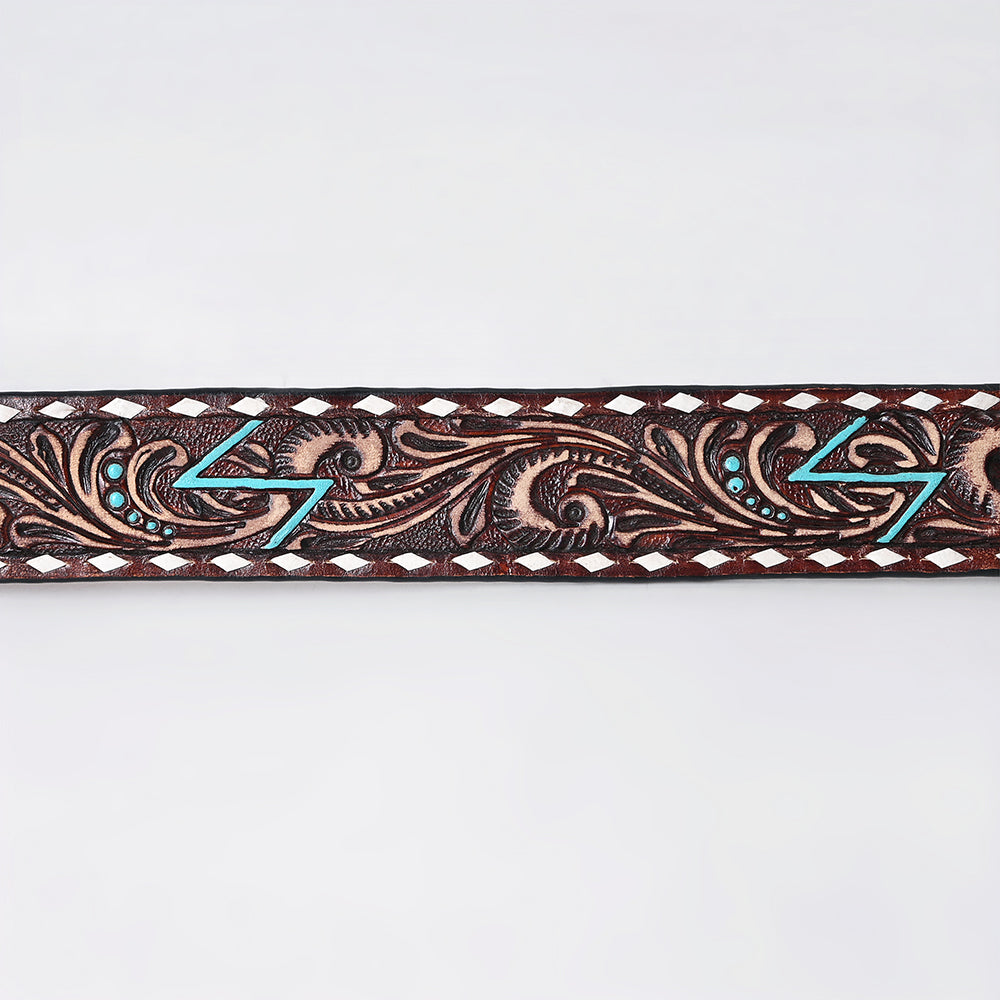 AMERICAN DARLING Beautifully Hand Tooled American Leather Unisex Belt