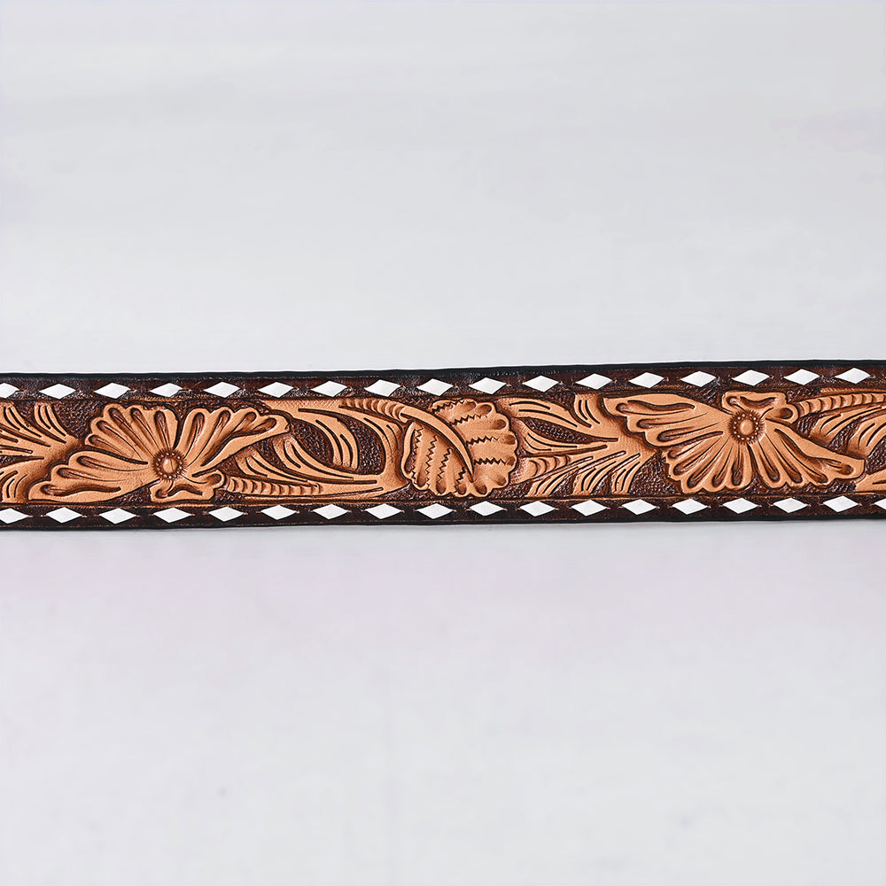 AMERICAN DARLING Beautifully Hand Tooled American Leather Unisex Belt