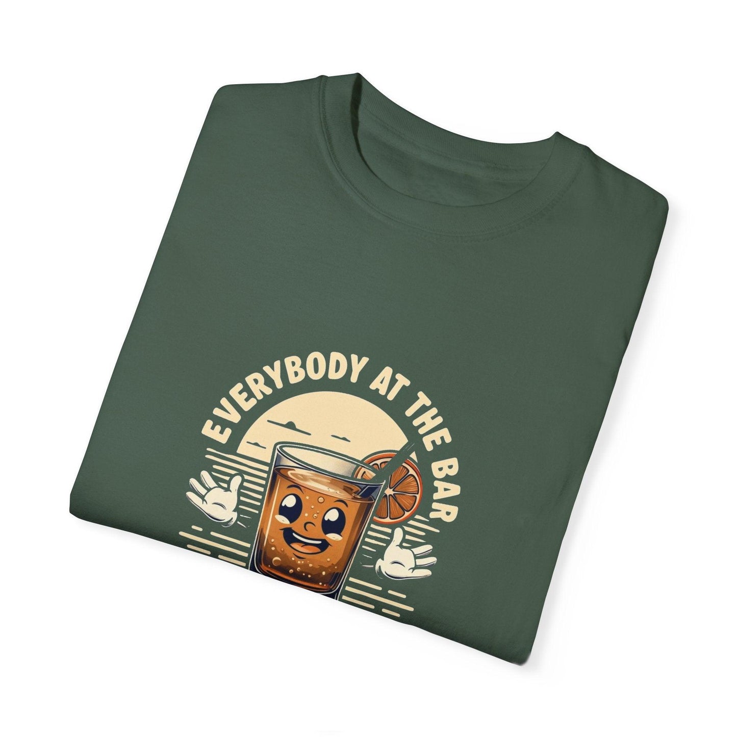 Everybody at the Bar Gettin Tipsy Unisex Garment-Dyed T-Shirt