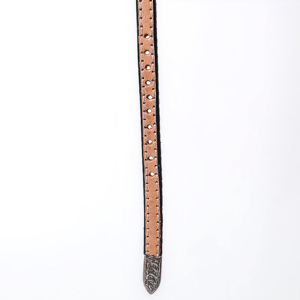 American Darling Hand tooled Hatband Genuine American Leather Western Adjustable Unisex
