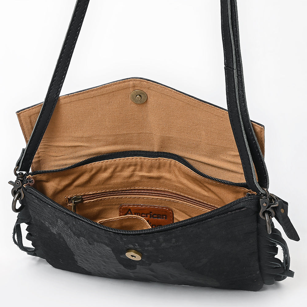 American Darling Clutch Hand Tooled Crocodile Embossed Genuine Leather Women Bag Western Handbag Purse