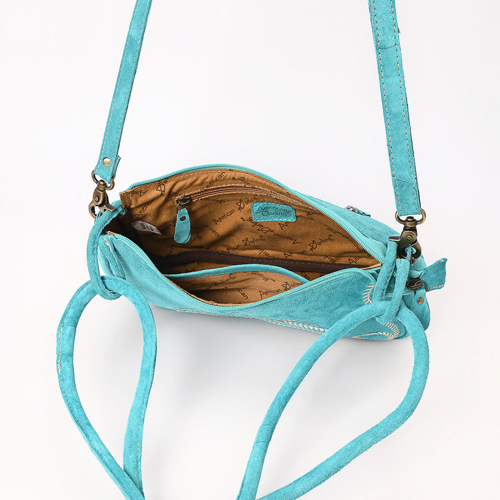 ADBGA645D Crossbody Genuine Western Suede Leather women bag