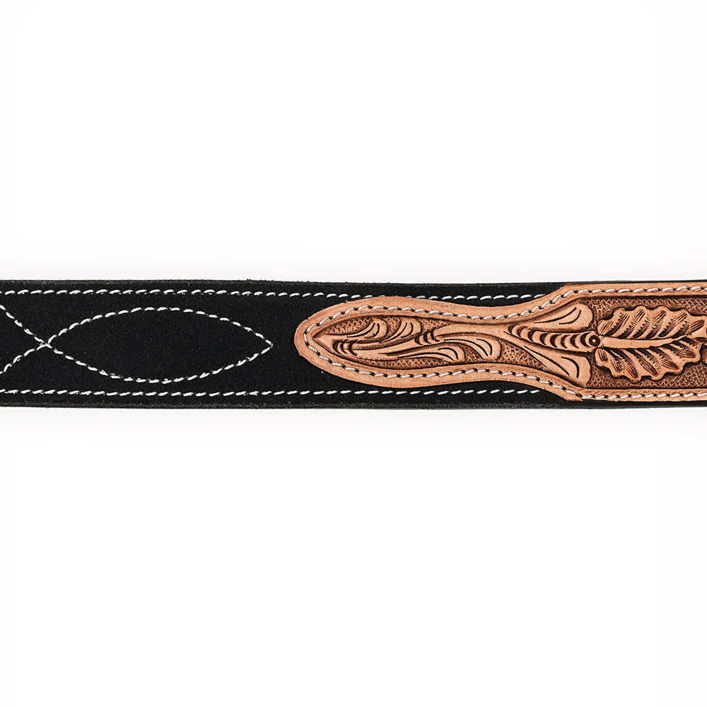 American Darling Beautifully Hand Tooled Genuine American Suede Leather Belt Men and Women