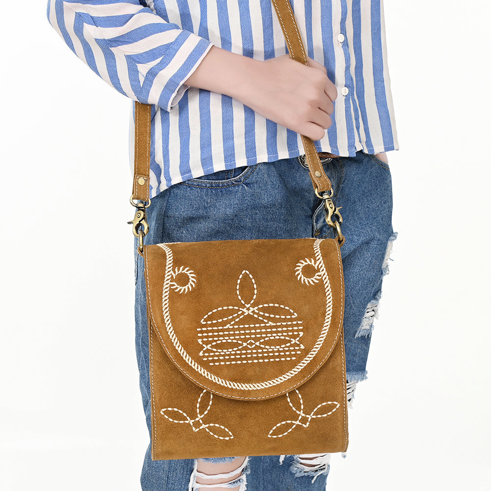 ADBGA685C Genuine Western Suede Leather women bag