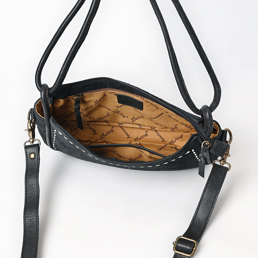 American Darling Crossbody Suede Genuine Leather Women Bag Western Handbag Purse