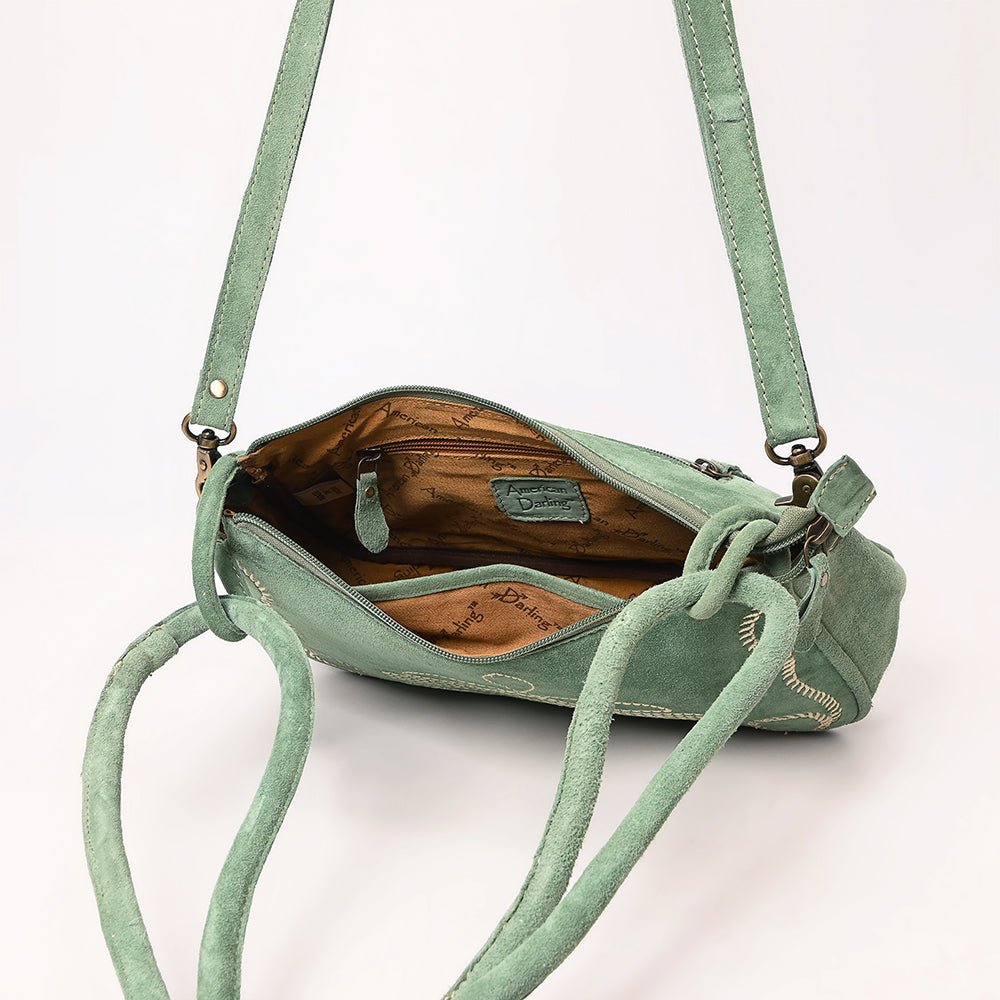 ADBGA645E Crossbody Genuine Western Suede Leather women bag