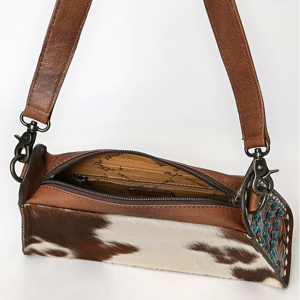 American Darling Small Crossbody Beautifully Hair on Leather women bag