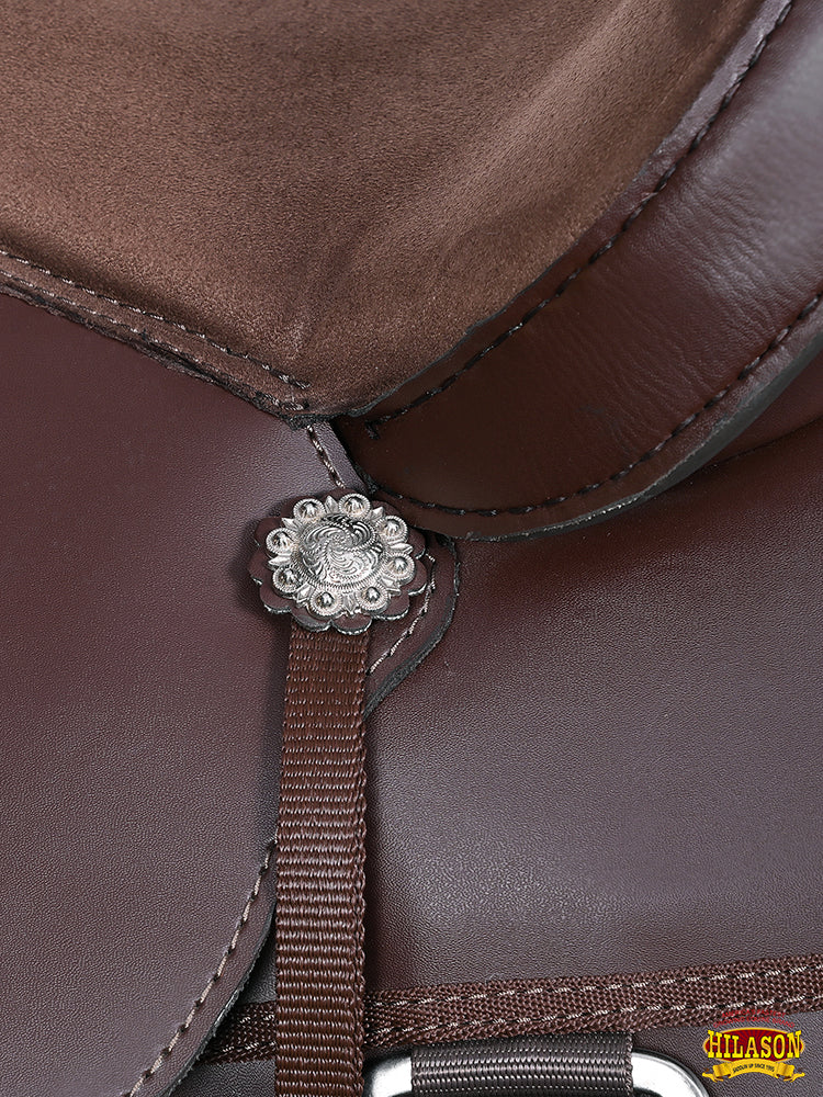 Hilason Western Horse Flex Tree Saddle Cordura Synthetic Trail Pleasure Brown