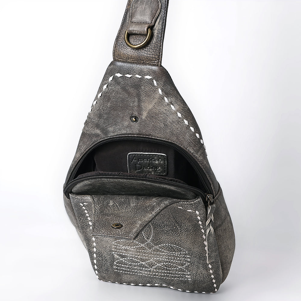 American Darling Sling Genuine Leather Women Bag Western Handbag |