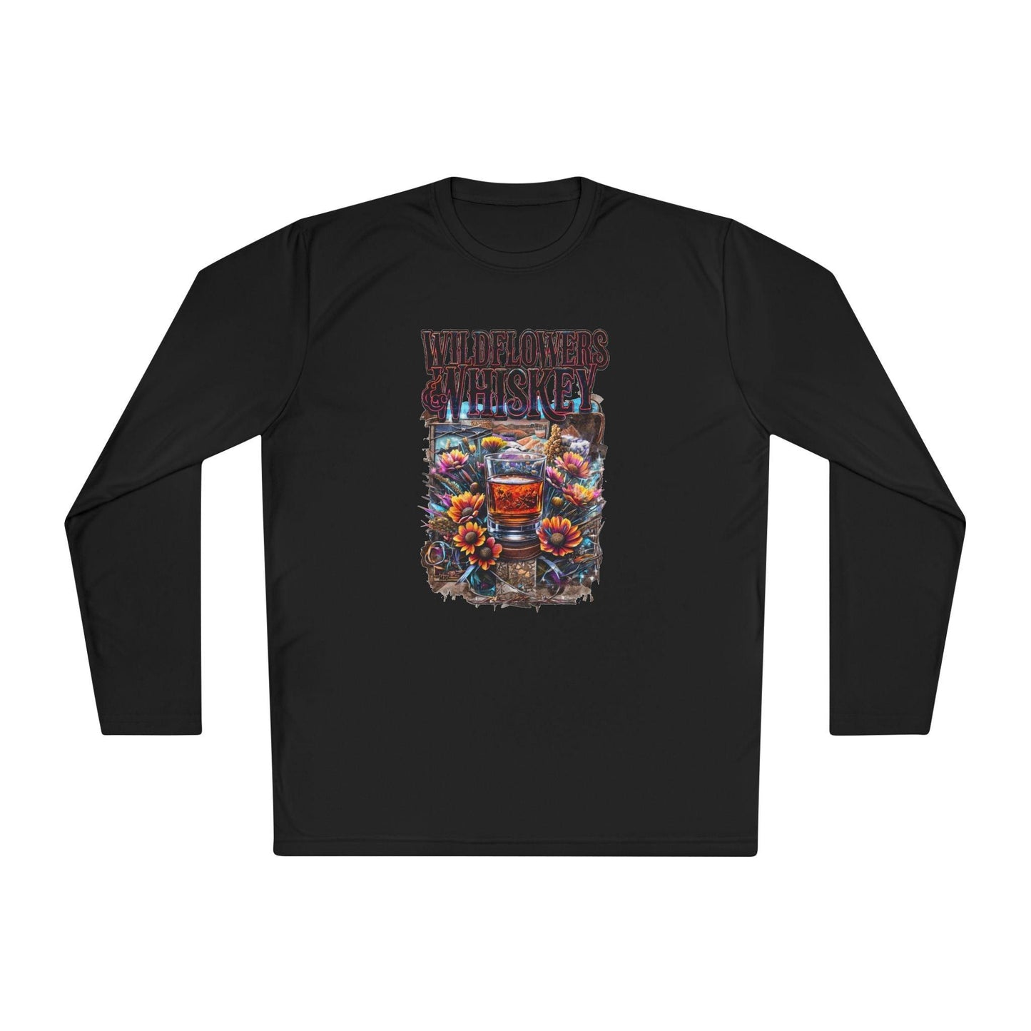 Wildflowers and Whiskey Lightweight Long Sleeve Tee
