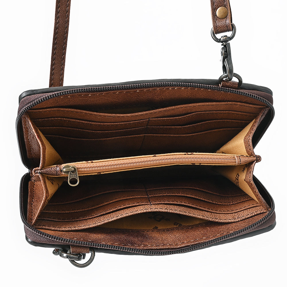 American Darling Crossbody Genuine Leather Weaved Women Bag Western Handbag Purse