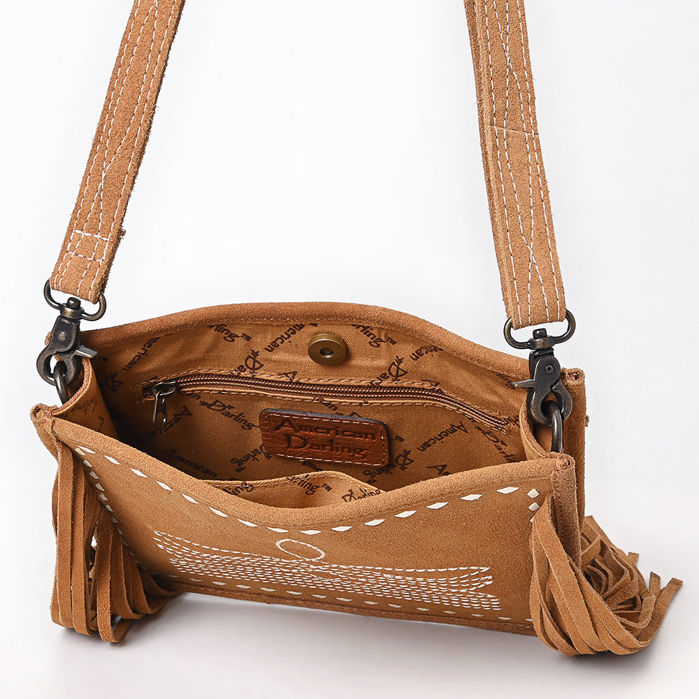 American Darling Crossbody Suede Genuine Leather Women Bag Western Handbag Purse