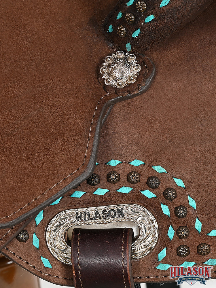 Western Horse Flex Tree Leather Saddle For Trail And Barrel Racing