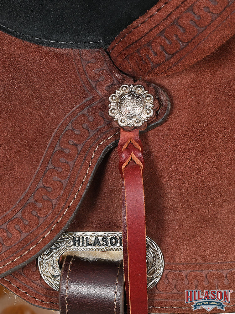 Hilason Western Horse Flex Tree Saddle American Leather Trail Barrel