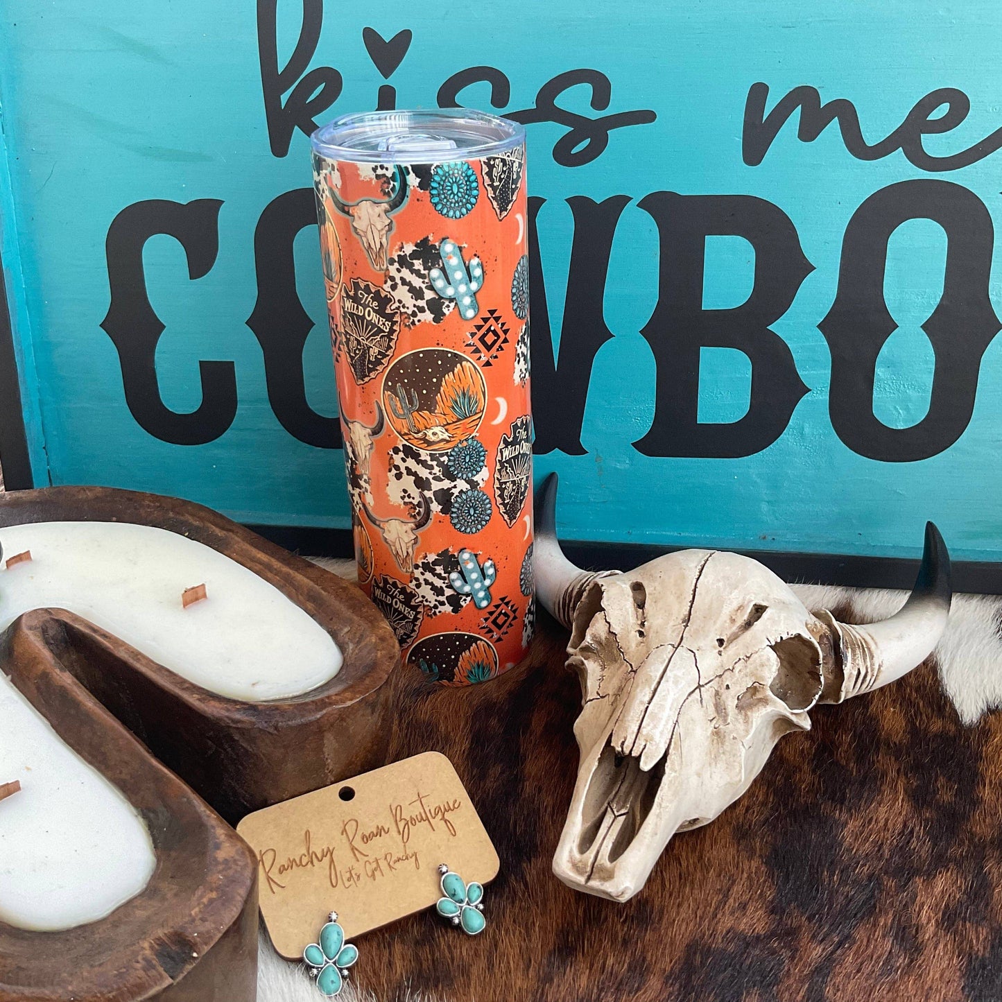 Wild One Desert Western Shimmer 20oz Skinny Tumbler