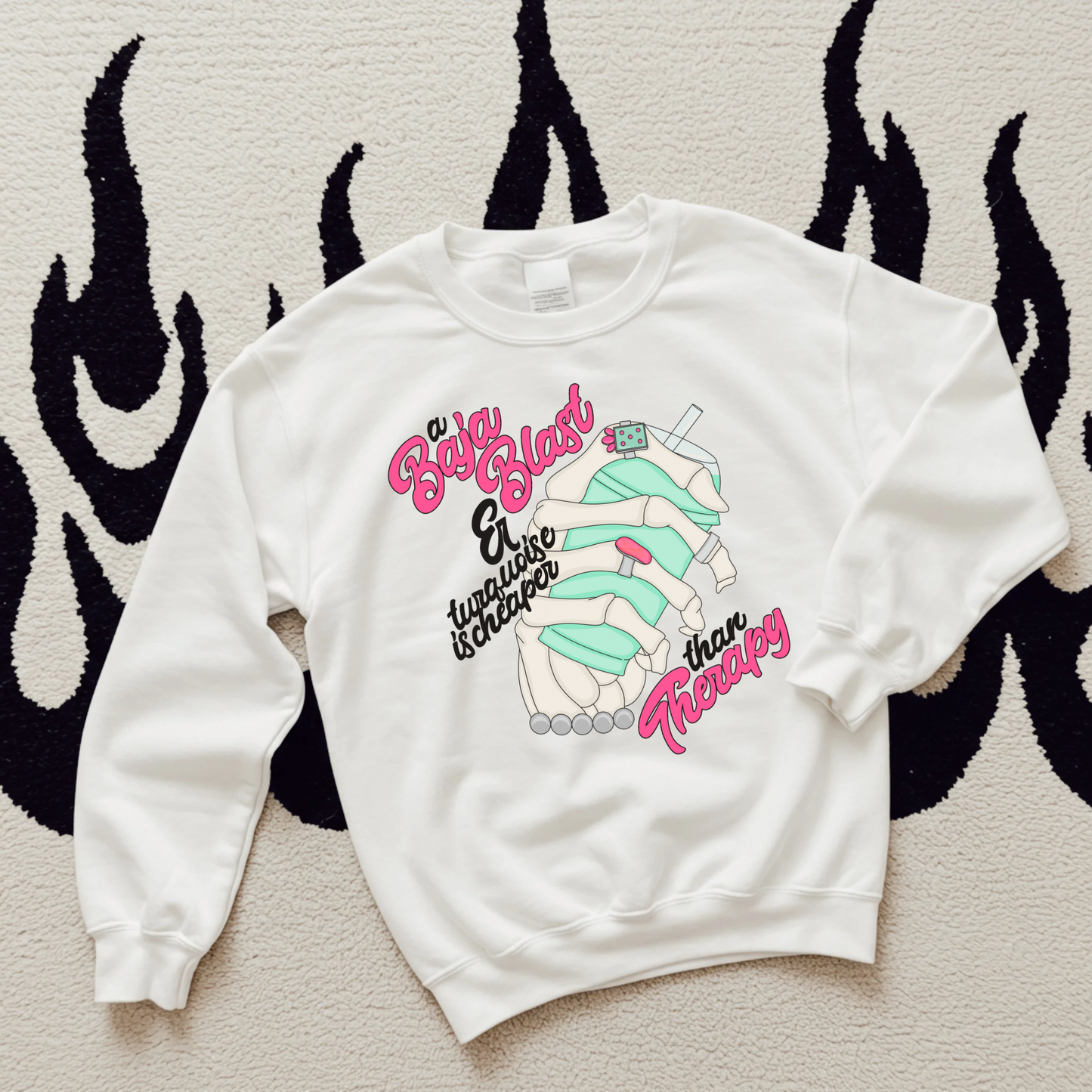 Baja & Turquoise TEE or CREWNECK