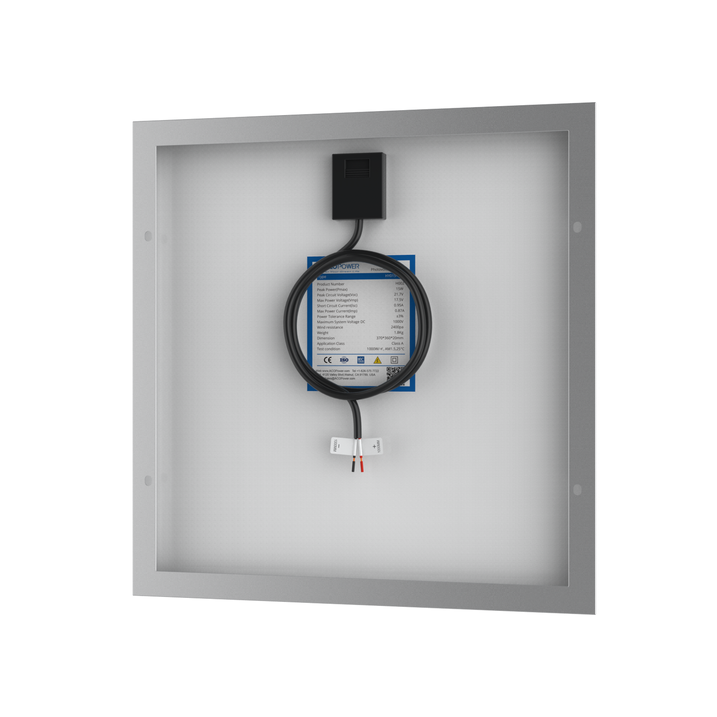 15 Watt 12 Volt Polycrystalline Solar Panel