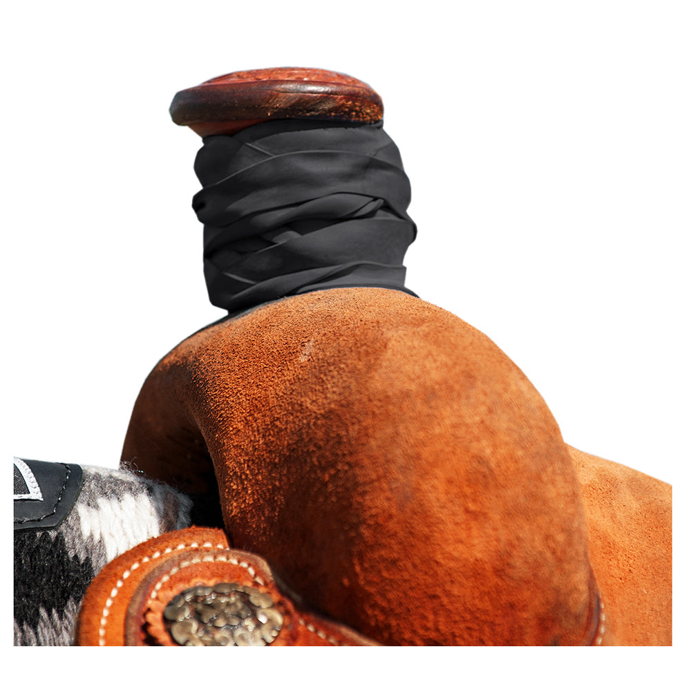 Classic Equine Horse Roper Dally Wrap Superior Rubber 20 Black 10 Per Pack