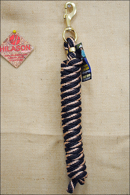 Black Brown Tan Weaver Tack Horse Poly Lead Rope W/ Solid Brass 225 Snap
