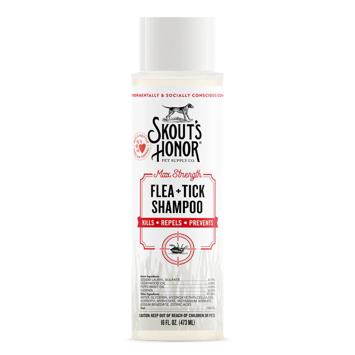 Skout's Honor Flea + Tick Dog Shampoo, 16 fl. oz.