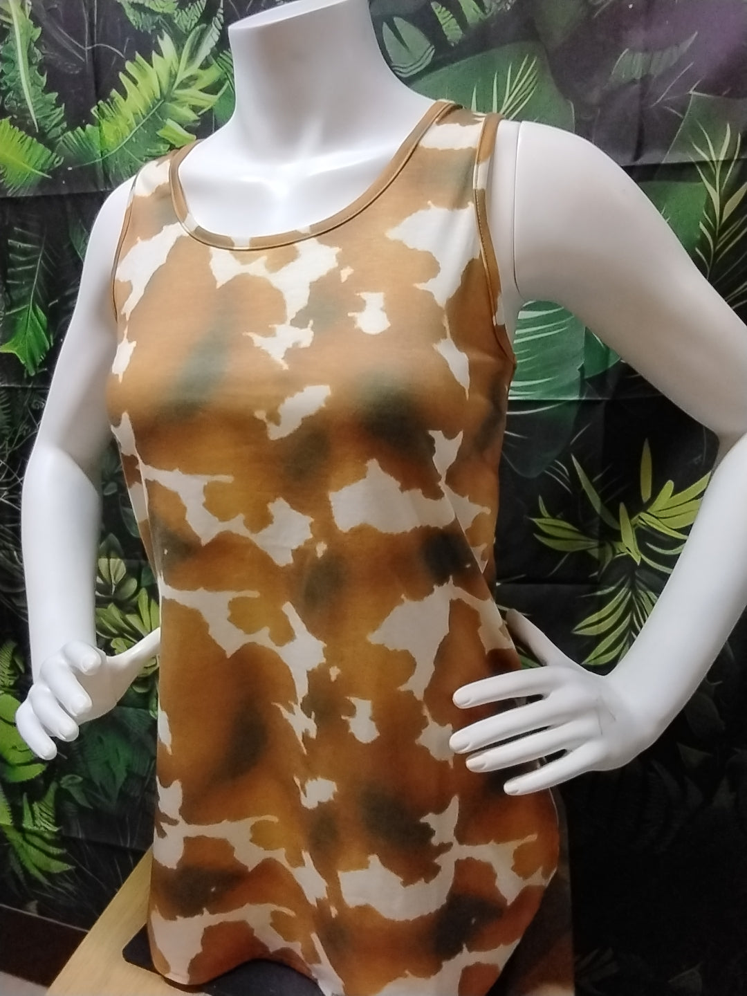Lucky & Blessed Cowprint Tank Top – Western Graphic, Limited Sizes
