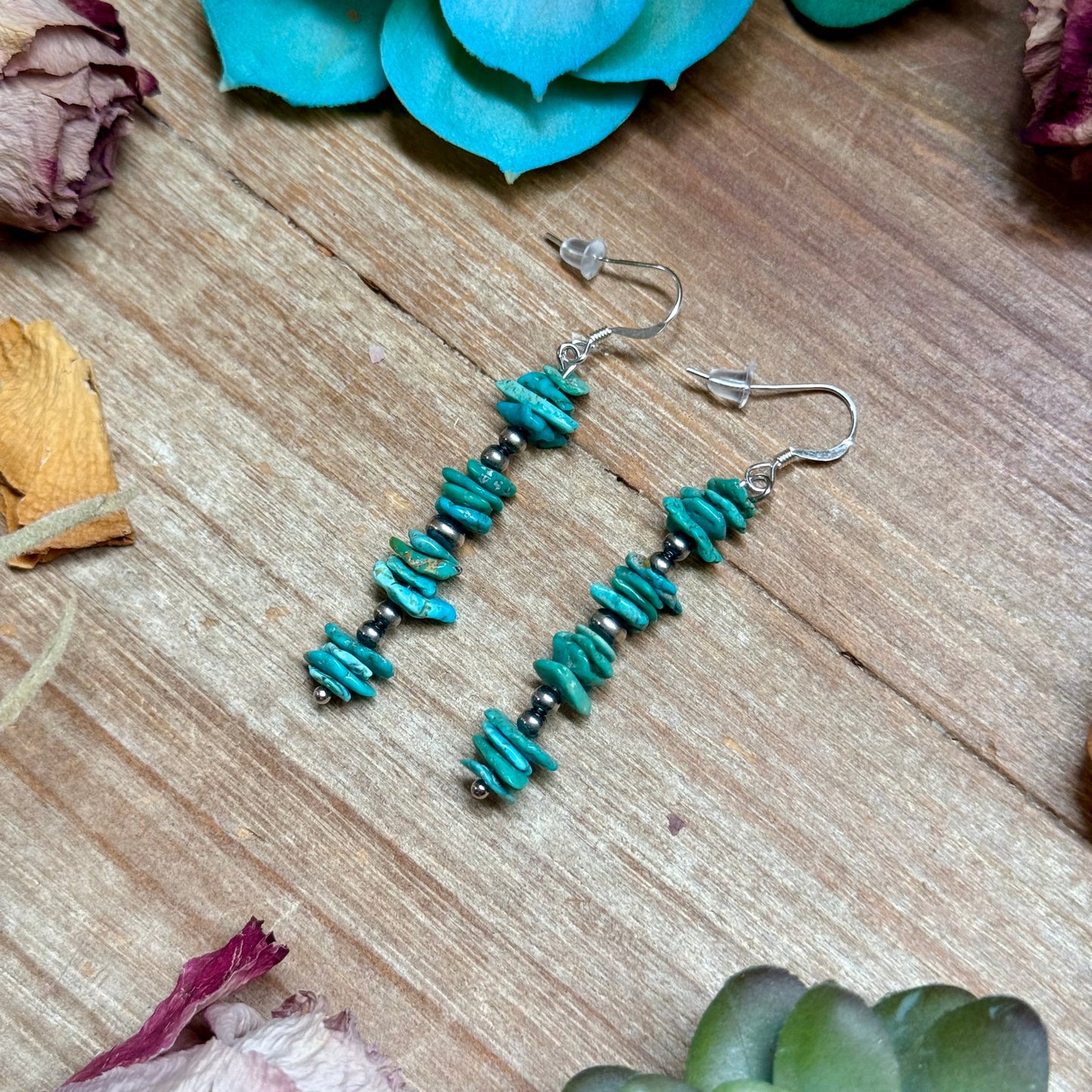 Blue Chip Turquoise Earrings