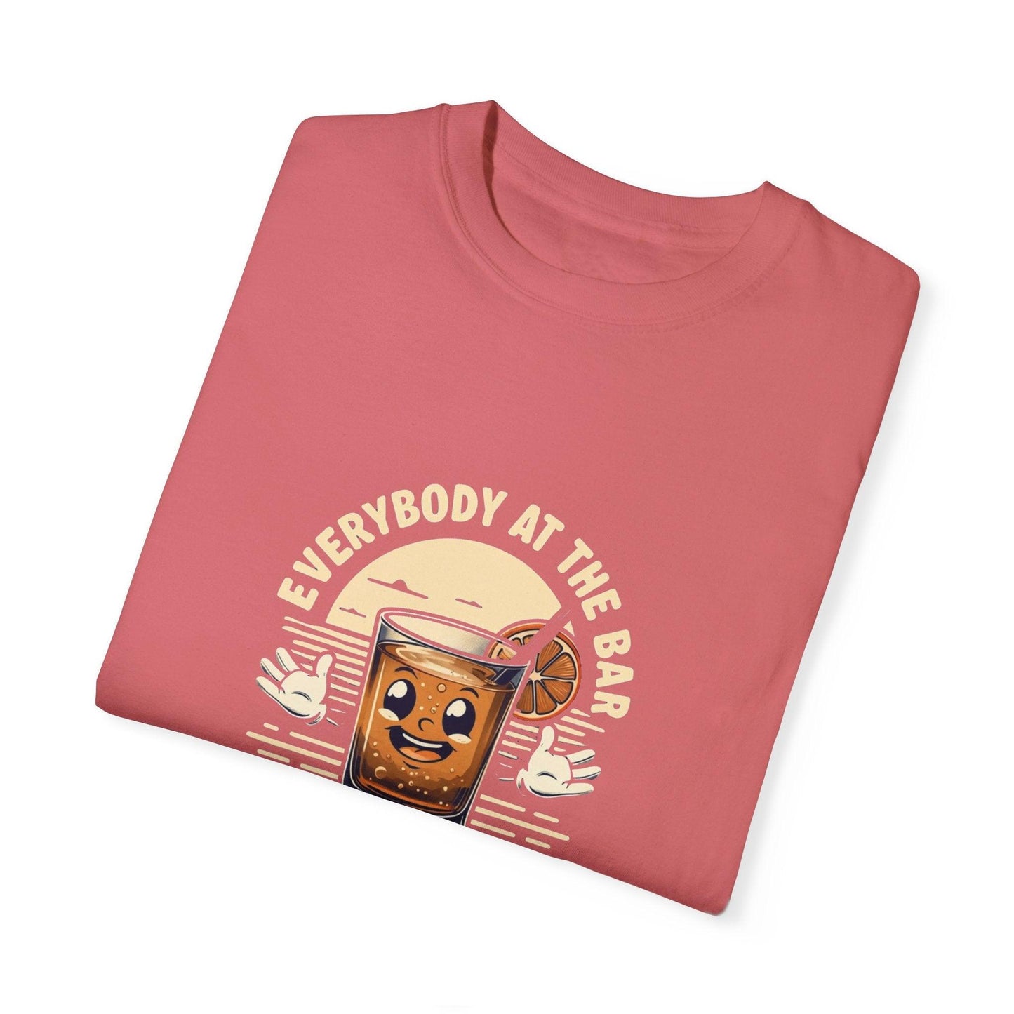 Everybody at the Bar Gettin Tipsy Unisex Garment-Dyed T-Shirt