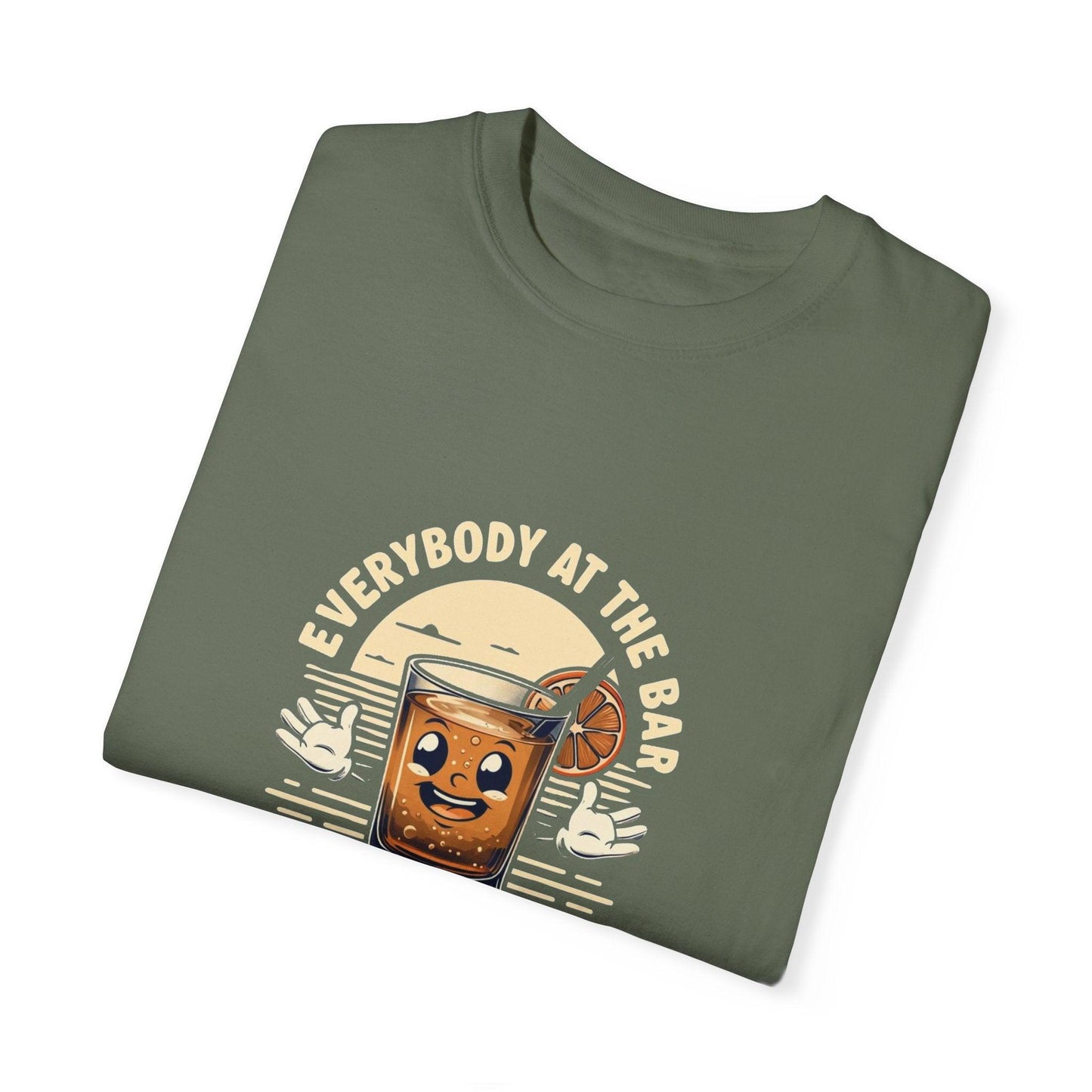 Everybody at the Bar Gettin Tipsy Unisex Garment-Dyed T-Shirt