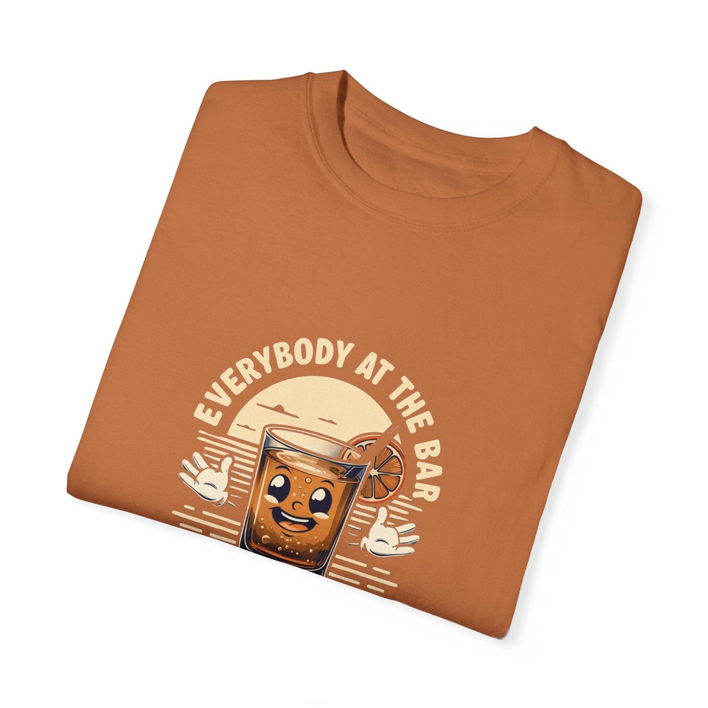 Everybody at the Bar Gettin Tipsy Unisex Garment-Dyed T-Shirt