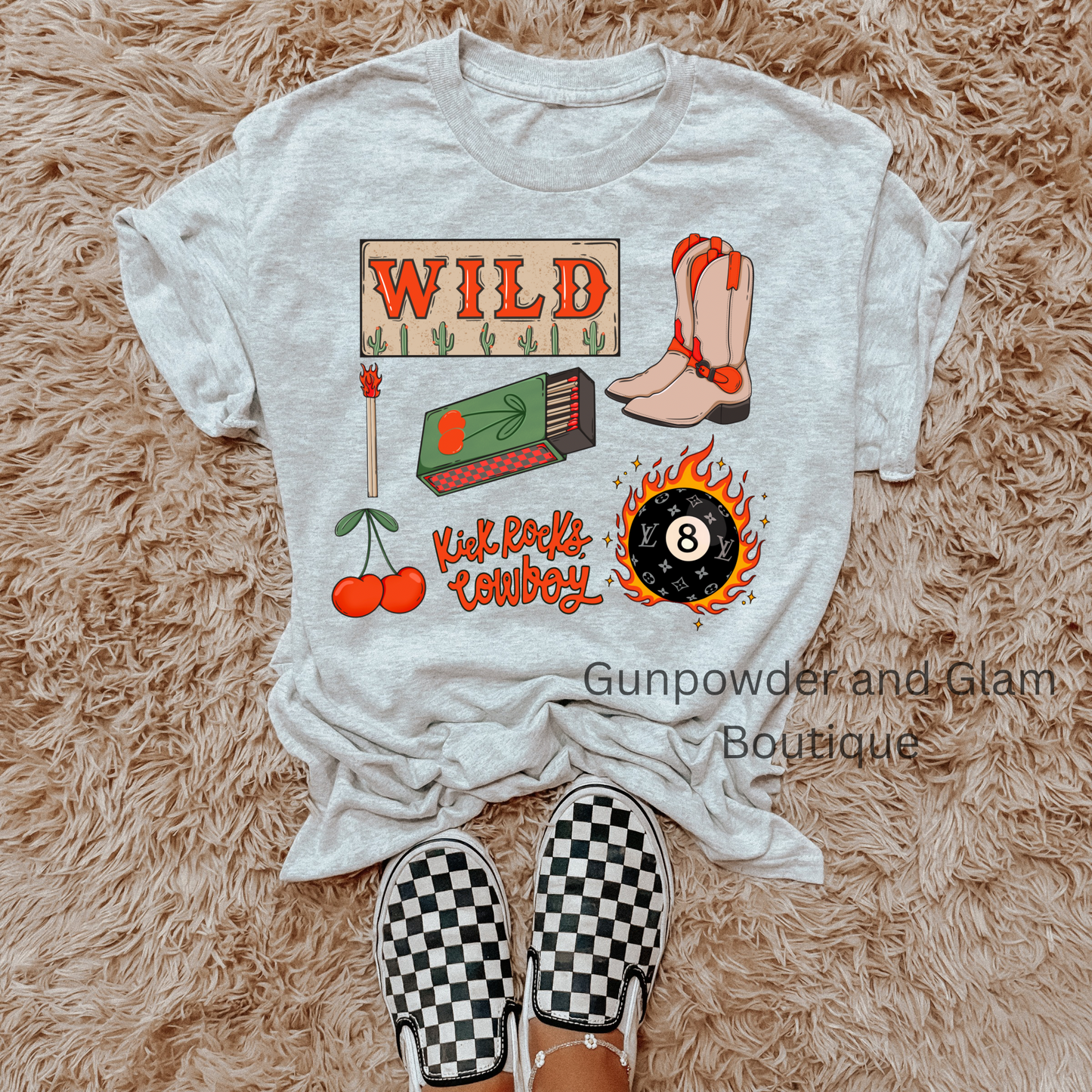 Wild Collage TEE or CREWNECK