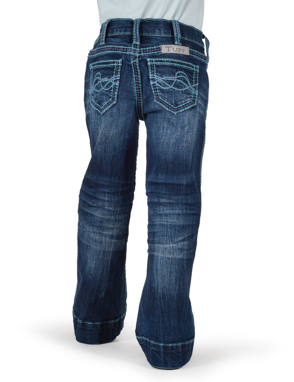 GIRLS Turquoise Hurricane Trouser Cowgirl Tuff