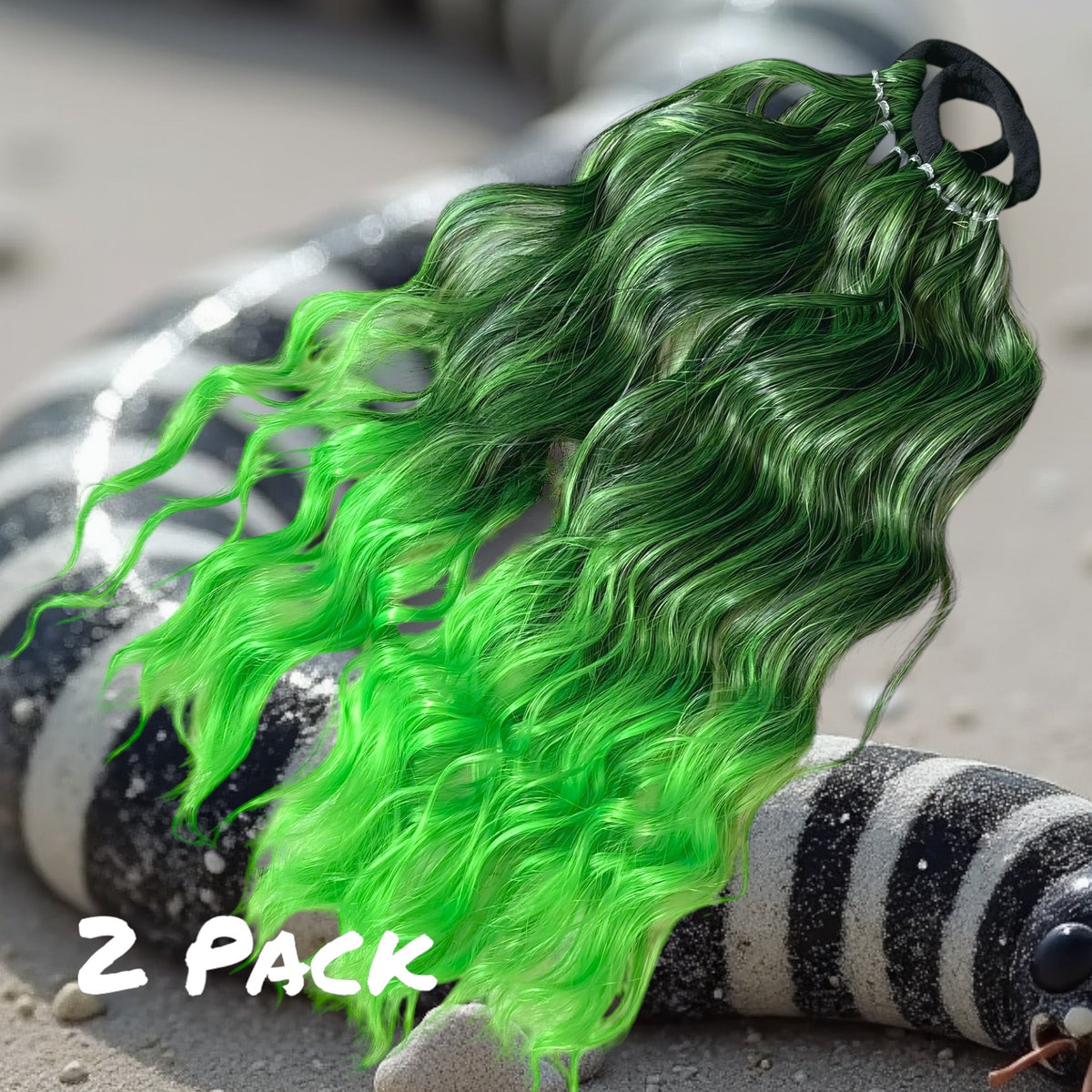 Beetlejuice Wavy Ponytail Set