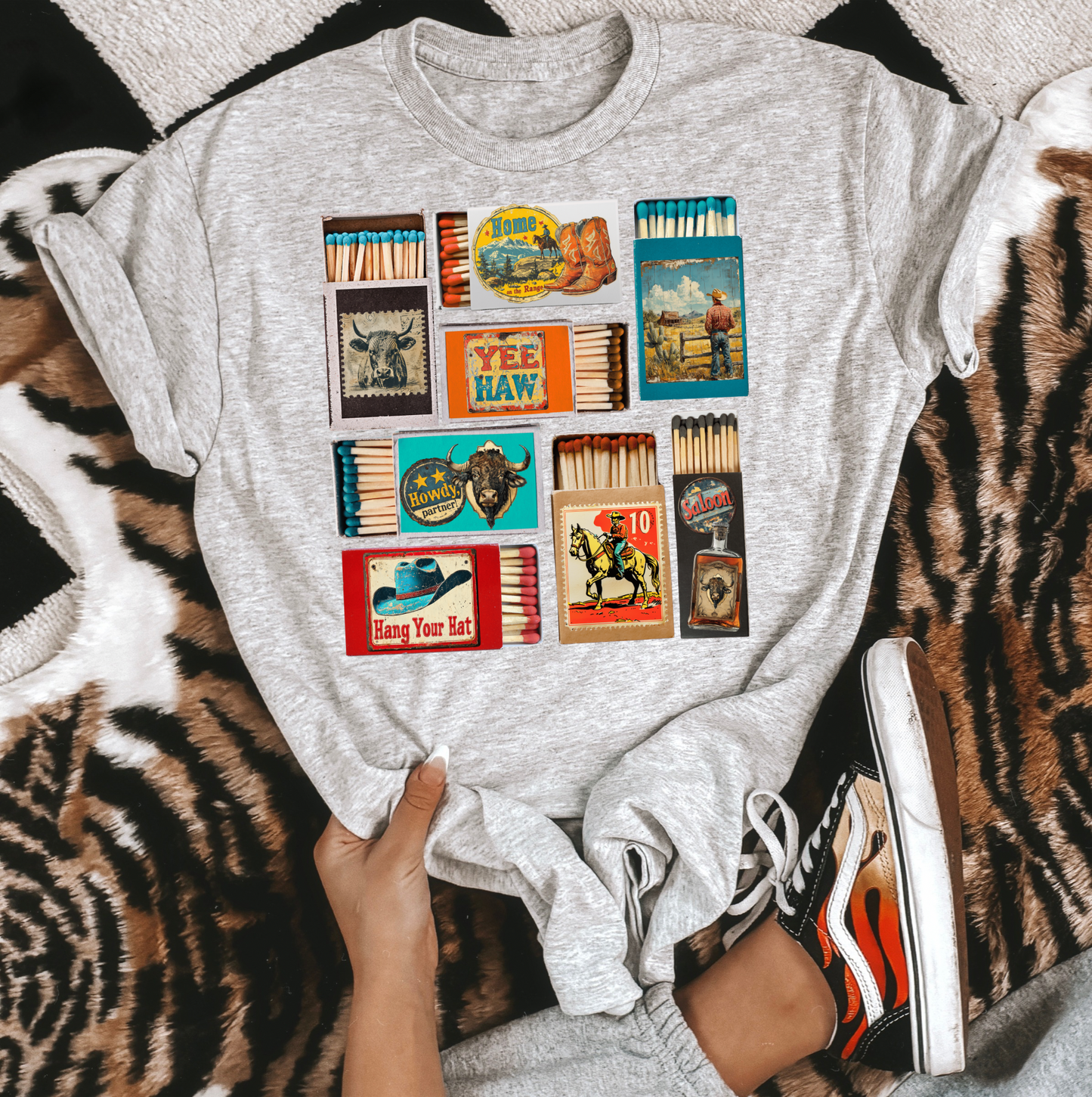 Western Matchbox TEE or CREWNECK