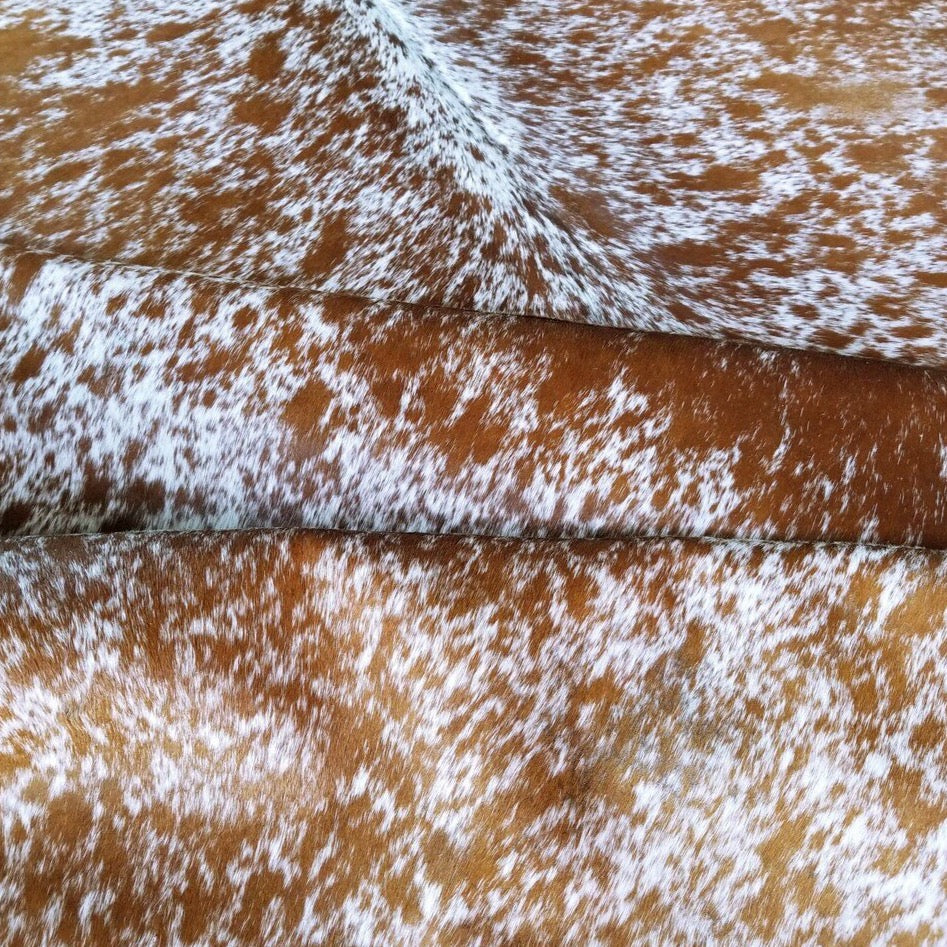 Salt and Pepper Brown Brazilian Cowhide Rug: LARGE