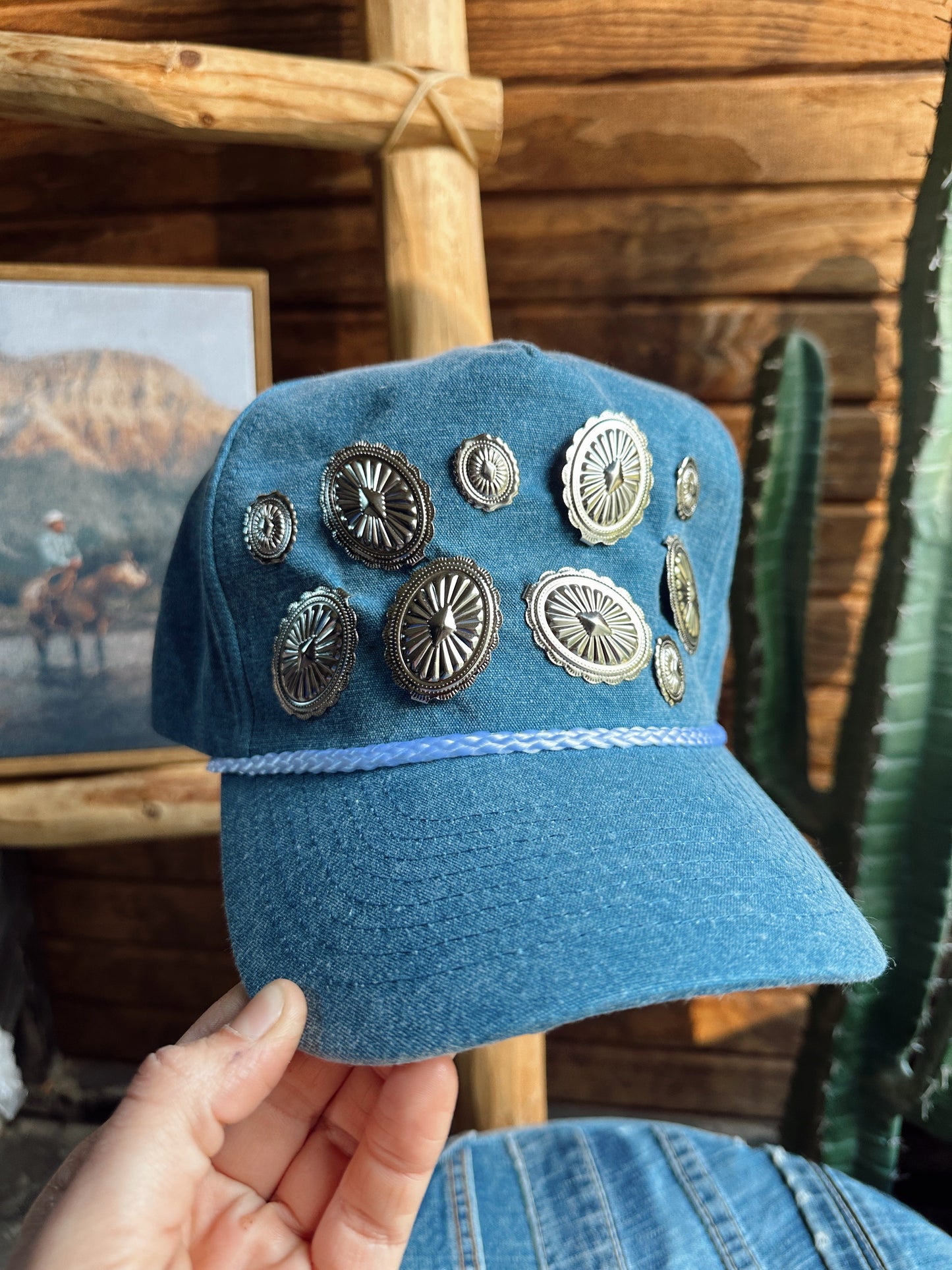 The Xtra Concho Trucker Cap - Denim