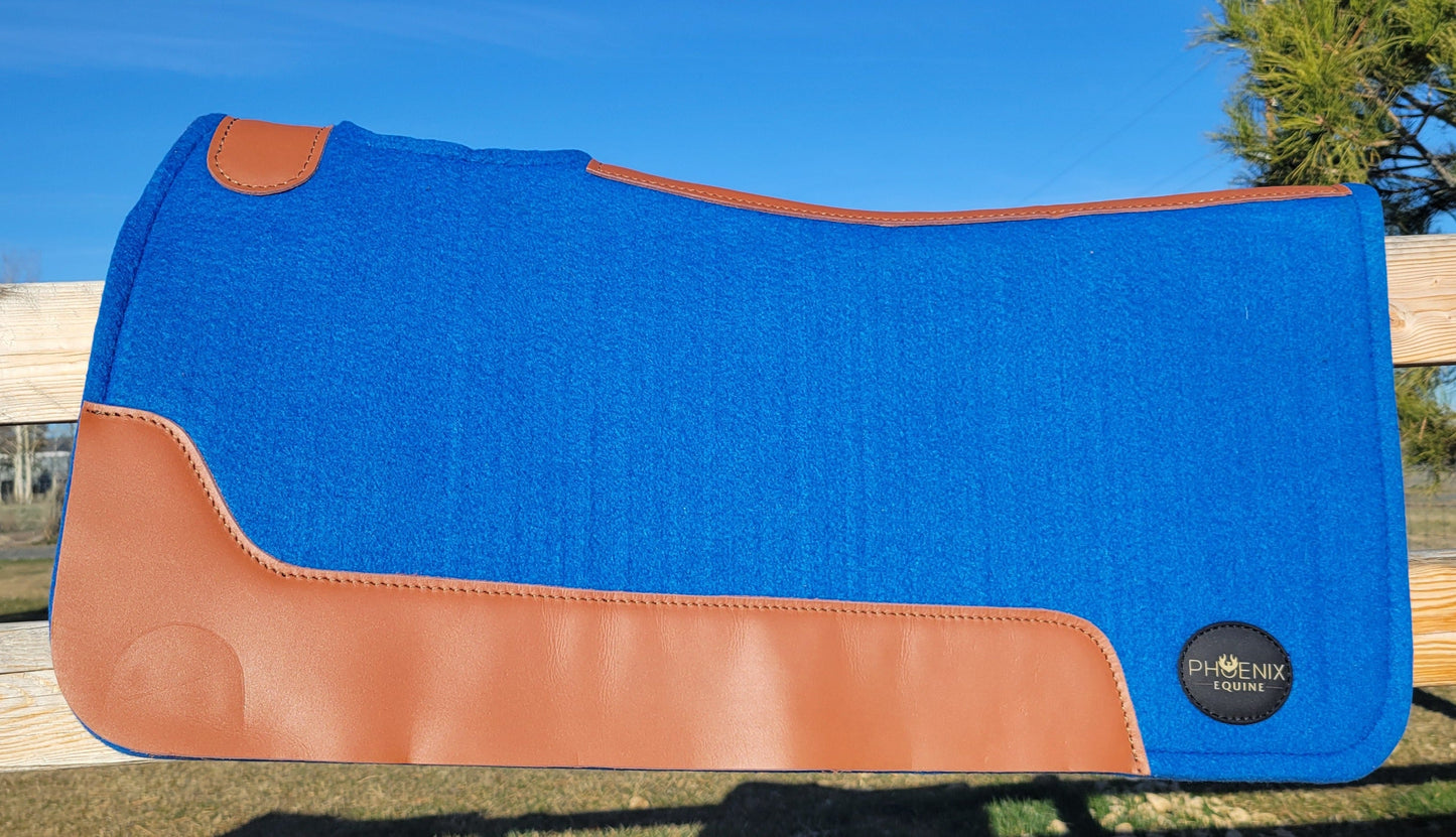 3/4" thick - 30"Lx30"W - Wool Blend - Royal Blue