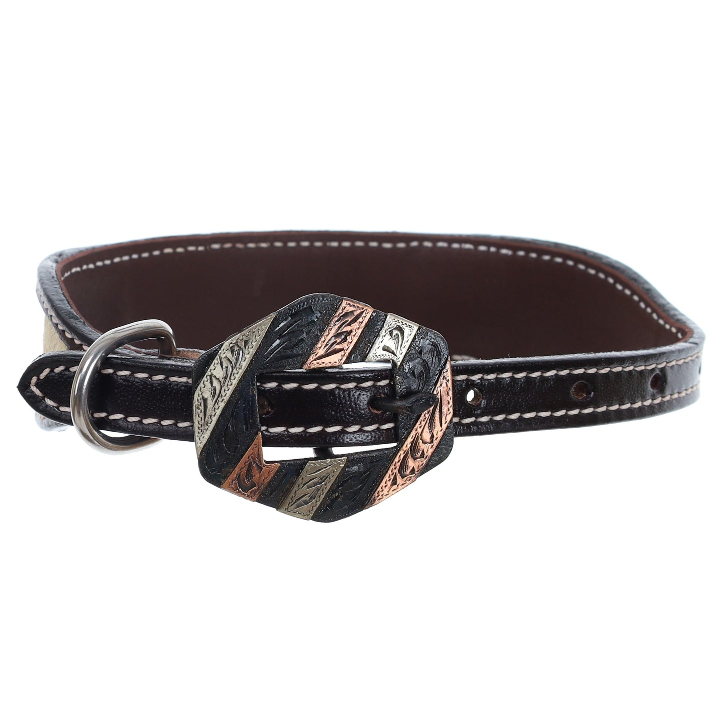 FloraHide Leather Dog Collar