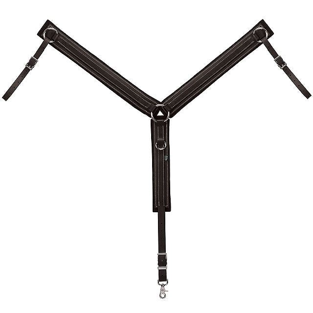 Weaver Trail Gear Horse Leather Webb Breast Collar Black
