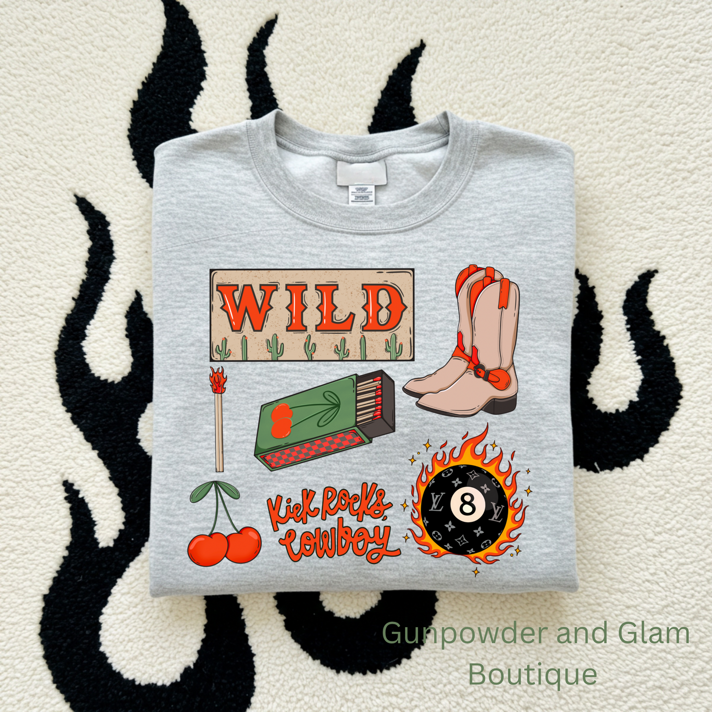 Wild Collage TEE or CREWNECK