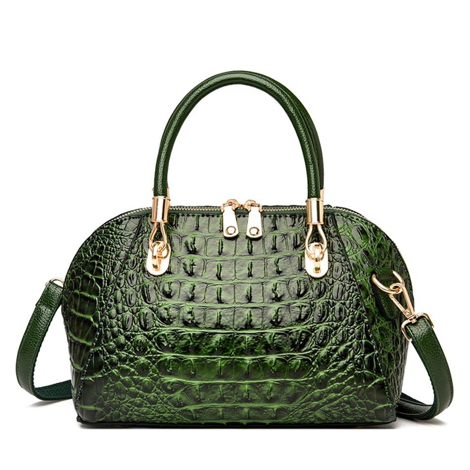Crocodile Pattern Messenger Shoulder Bag – Stylish Cowgirl Bag for Any Occasion