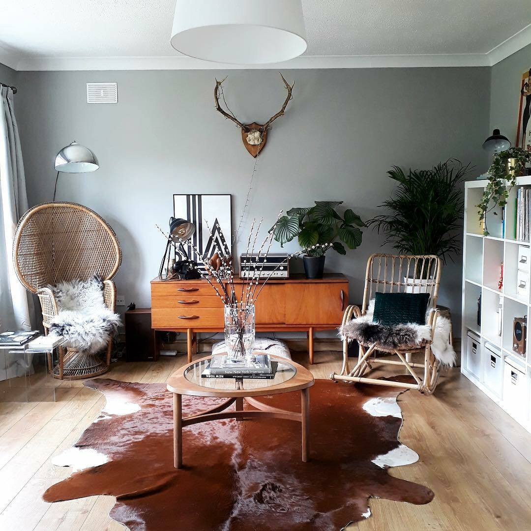 Dark Brown Brazilian Cowhide Rug: LARGE