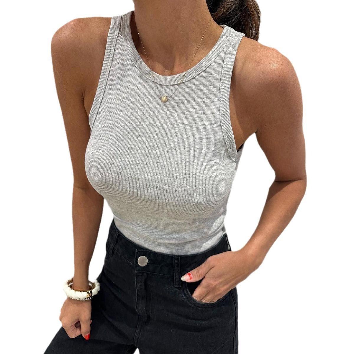 Slim Fit Knitted Tank Top for Women | Ribbed, Comfortable & Stylish for Everyday Wear