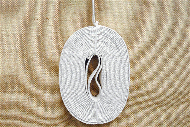 Weaver Off White Horse Tack Flat Cotton Lunge Line With Chain