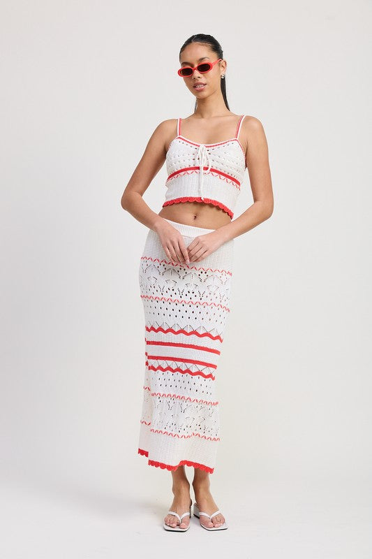 MAXI CROCHET SKIRT