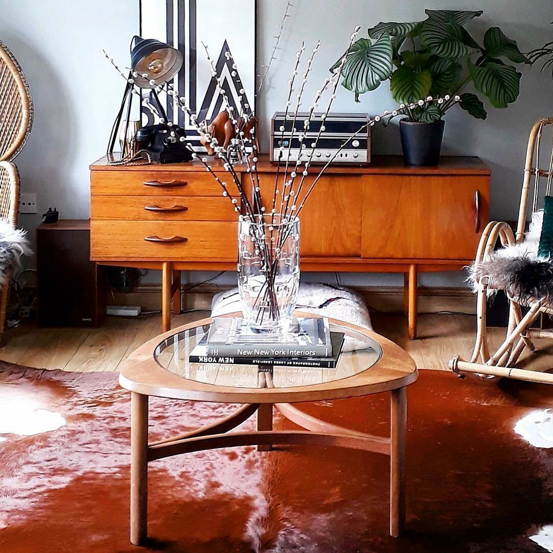 Solid Brown Cowhide Rug