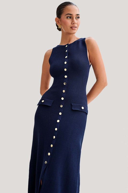 WOMEN FASHION LONG MAXI KNIT DRESS