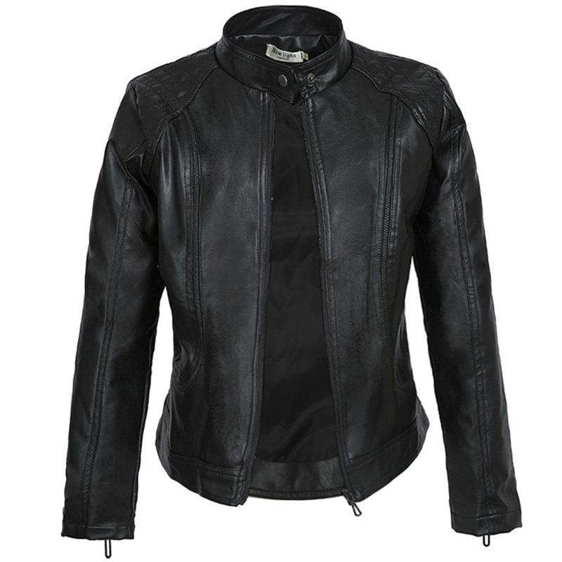 Black Leather Motorcycle Jacket | Stylish and Warm for Bikers & Nightlife