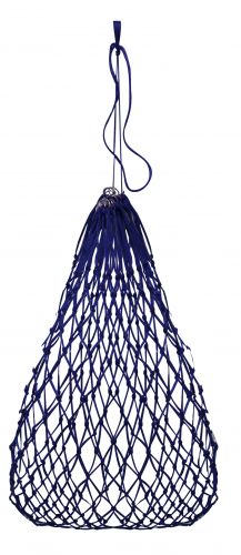 Slow feed hay bag with rings.
